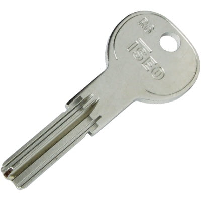 ISEO 020839 CHIAVE PIATTA R6 6 SPINE X CILINDRO (TIPO SILCA