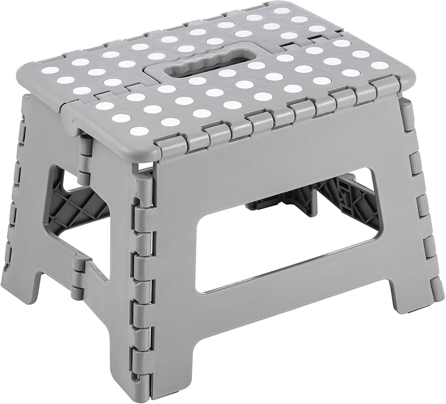 King Home SGABELLO PIEGHEVOLE CLIC-CLAC ALTO in polipropilene 22x30x22h cm grigio