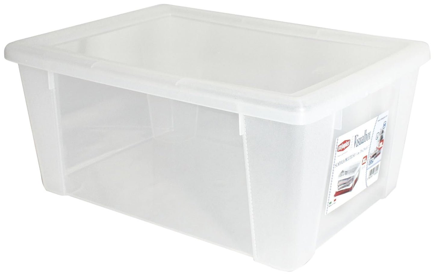 CONTENITORE C/COPERCHIO TRASP. LT.15 CM.39X29X17H (XL)