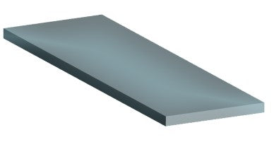PROFILO ALL. PIATTO 35X2 MT.2 ARGENTO SATINATO confezione da PEZZI 5