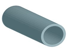 PROFILO ALL. TONDO 10X1 MT.2 ARGENTO SATINATO confezione da PEZZI 5