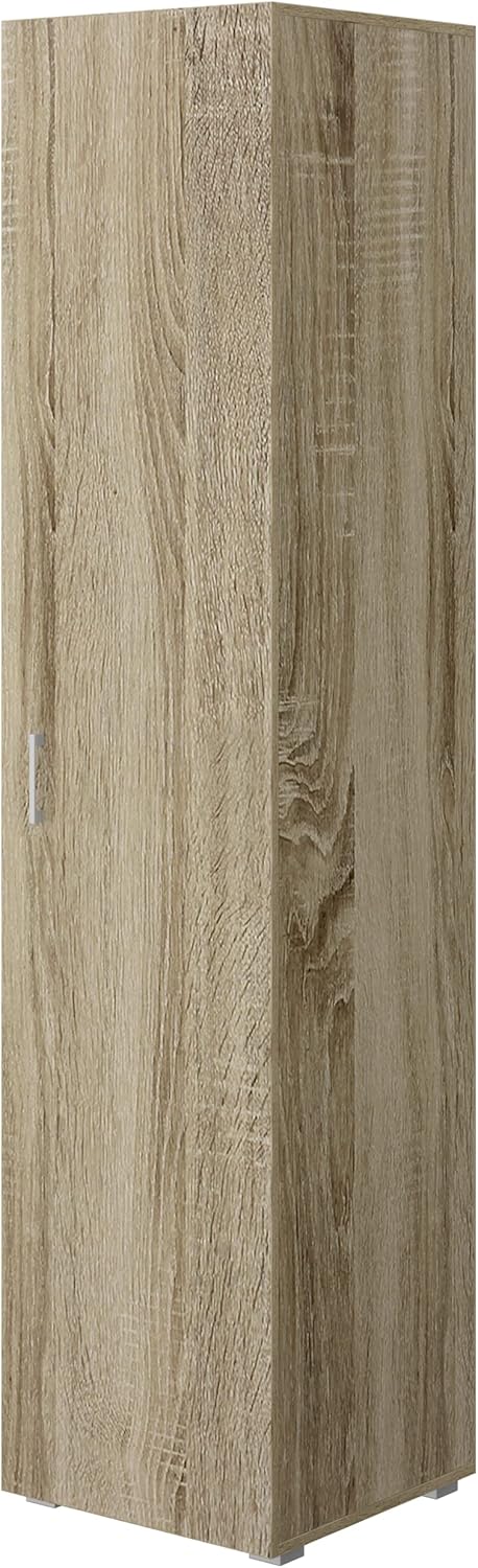 King Home ARMADIO 1 ANTA + 4 RIPIANI 45x45x195 cm rovere