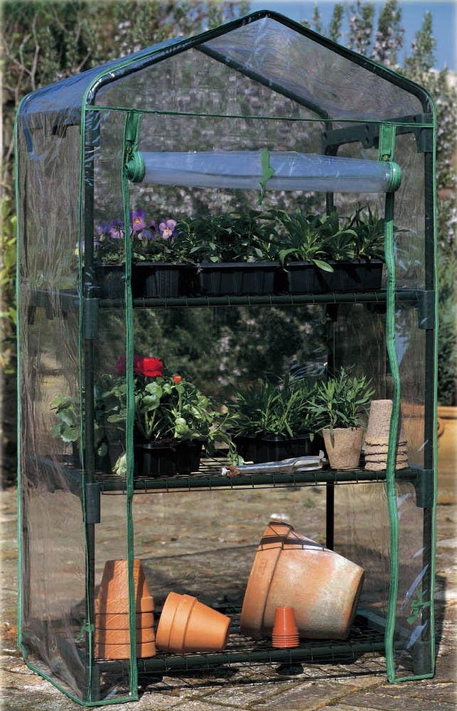 Garden Friend Serra 3 piani copertura removibile in Pvc 69x49x126h cm