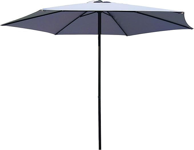Garden Friend Ombrellone Push up 3x2,42h m grigio struttura in acciao