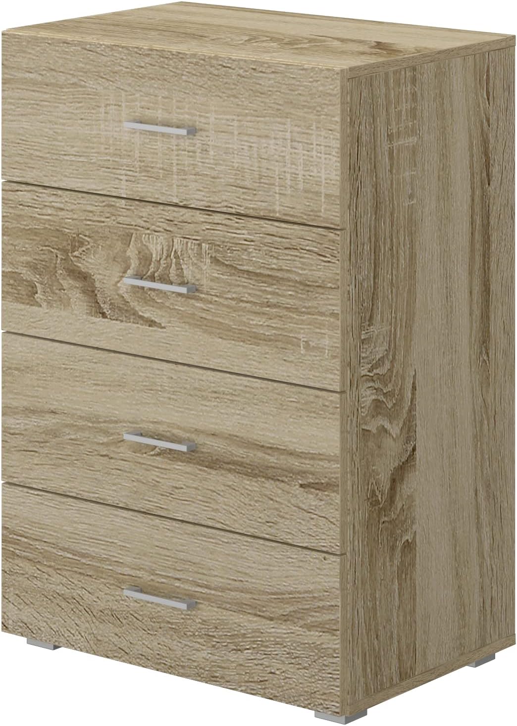 King Home CASSETTIERA 4 CASSETTI 60x41x87h cm rovere