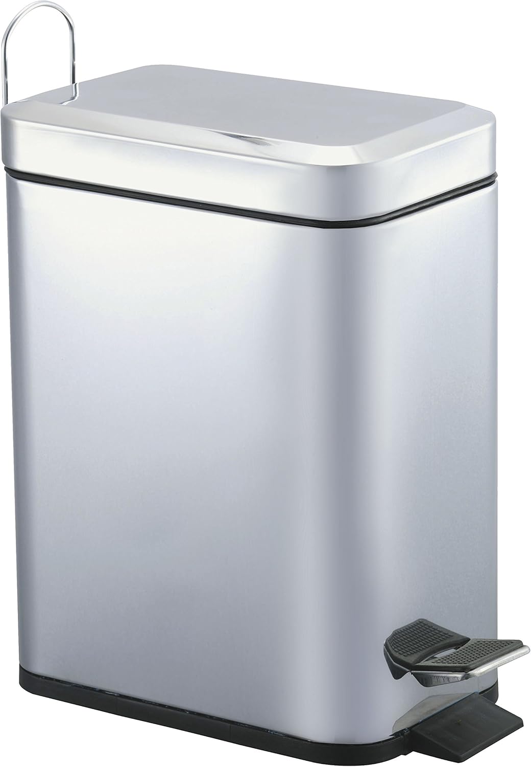King Home PATTUMIERA RETTANGOLARE IN ACCIAIO CON PEDALE LT. 5 14x23x29h cm