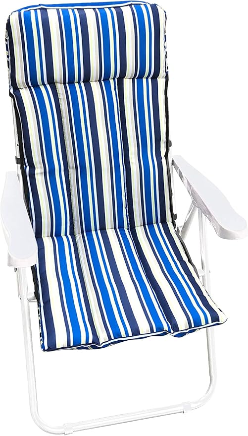 Garden Friend Poltrona Ischia Multiposizione 58x68x106h cm a righe blu