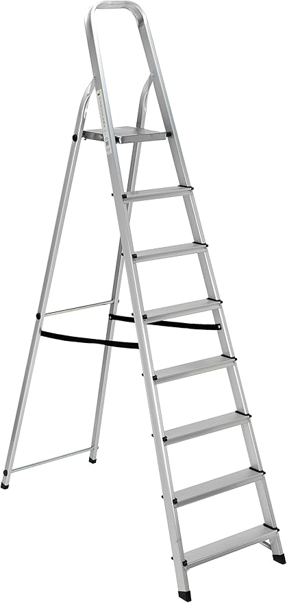Garden Friend Scala alluminio 8 gradini 51x134x215h cm portata max.150 kg