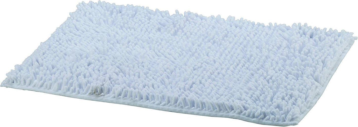 King Home TAPPETO BAGNO ANTISCIVOLO BIANCO in ciniglia 60x40 cm