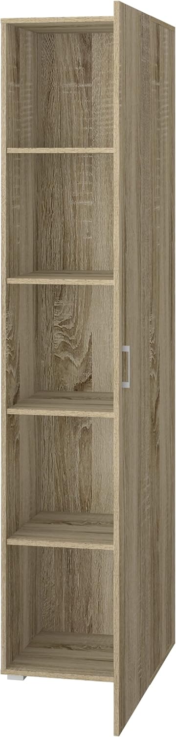 King Home ARMADIO 1 ANTA + 4 RIPIANI 45x45x195 cm rovere