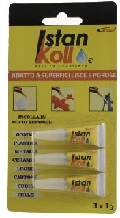 COLLA CIANOACRILATO ISTANKOLL 3X1 GR confezione da BLISTER 24