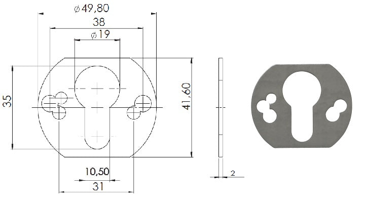MOIA BORCHIA DMDT0137 ACC.ZINC. X SERRATURE