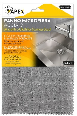 APEX PANNO MICROFIBRA ACCIAIO CM.35X30