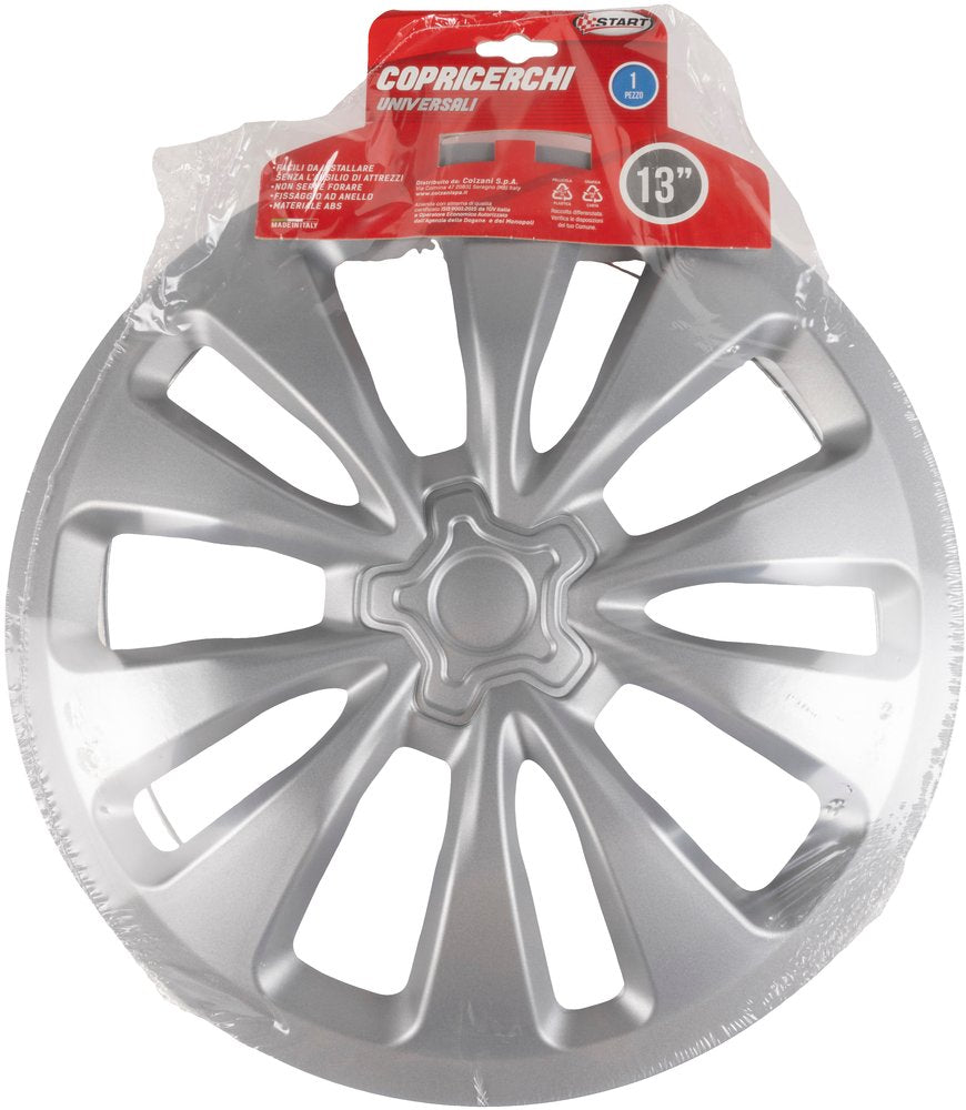 START Borchie Copricerchio auto grigio singolo montecarlo 13'' in ABS Originale