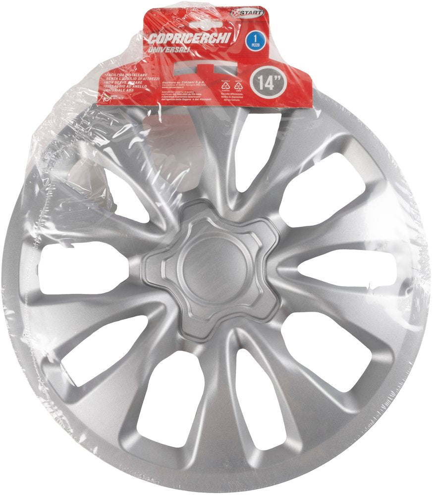 Borchie Copricerchio auto grigio singolo monte carlo 14'' in ABS