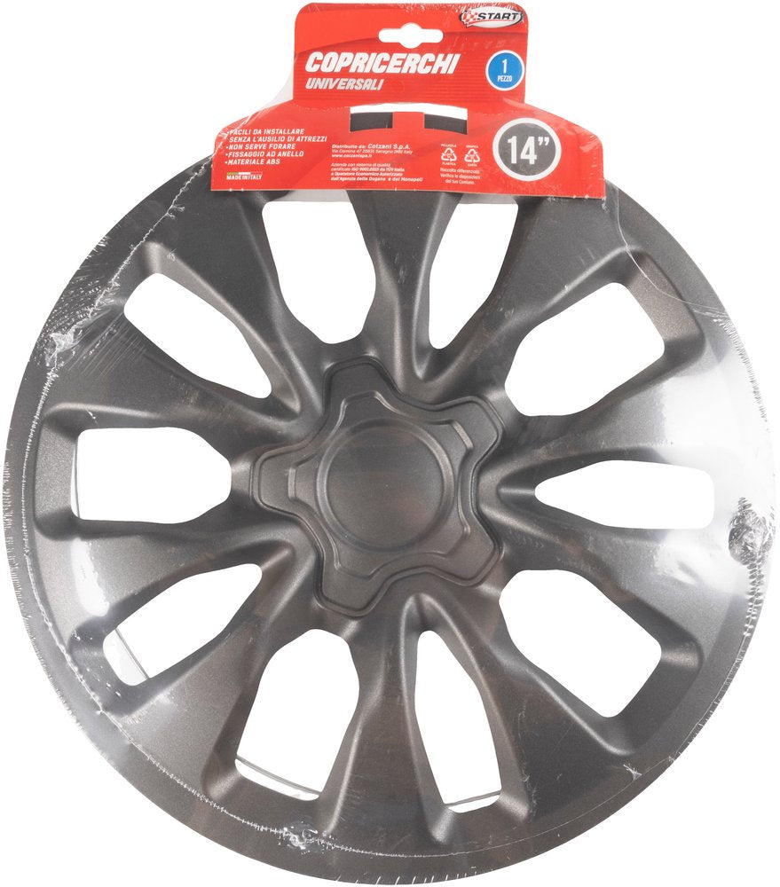 Borchie Copricerchio auto antracite singolo monte carlo 14'' in ABS