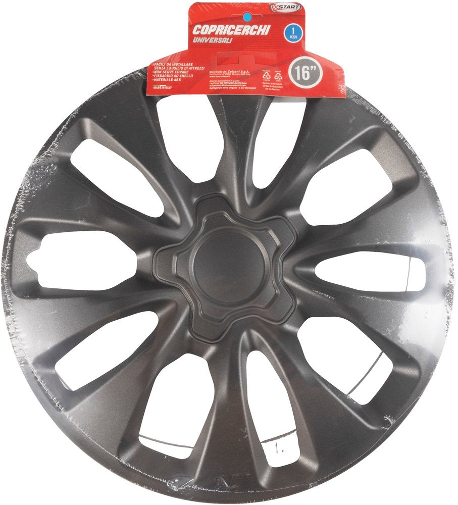 Borchie Copricerchio auto antracite singolo monte carlo 16'' in ABS