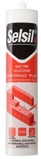 SELSIL SILICONE ACETICO UNIVERSALE PLUSAVORIO ML.280 SAC-1