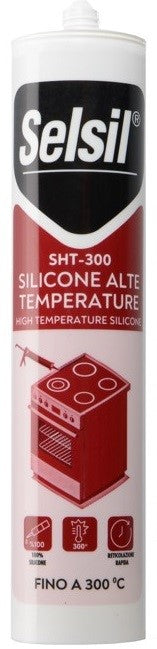 SELSIL SILICONE ALTA TEMPERATURA NERO ML.310 SHT-300-RAL9005