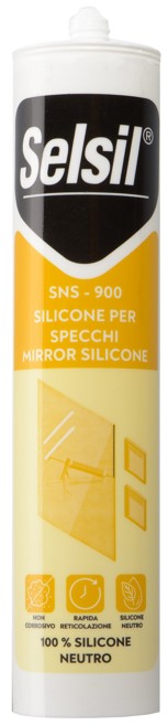 SELSIL SILICONE NEUTRO SPECCHI TRASPARENTE ML.310 SNS-900-TR