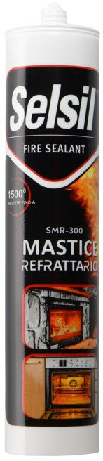 SELSIL MASTICE REFRATTARIO NERO ML.300 SMR-300-NE