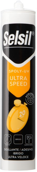SELSIL ADESIVO MONTAGGIO ULTRA RAPIDO BIANCO ML.310 SPOLY-UV