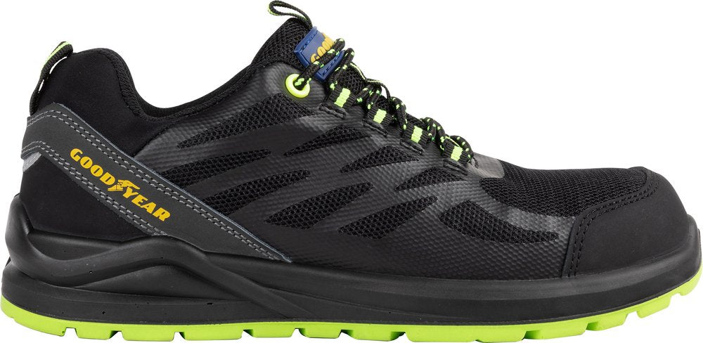 GOODYEAR Scarpe antinfortunistiche metal-free SP1 in tessuto nero e verde