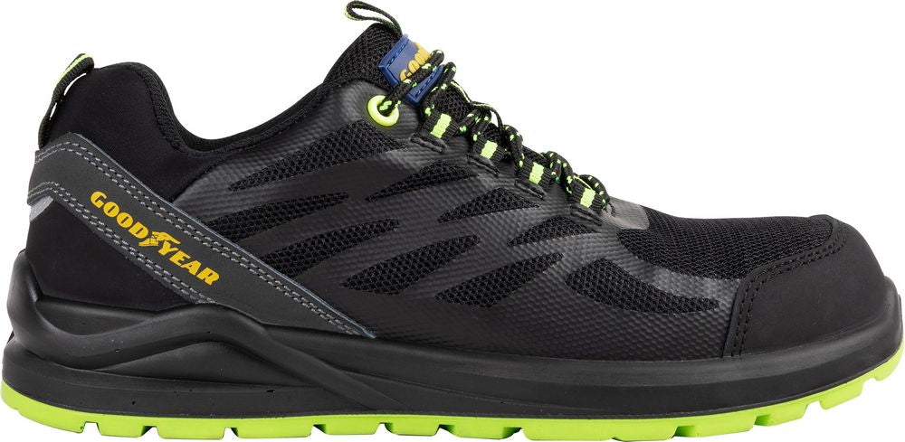 GOODYEAR Scarpe antinfortunistiche metal-free SP1 in tessuto nero e verde