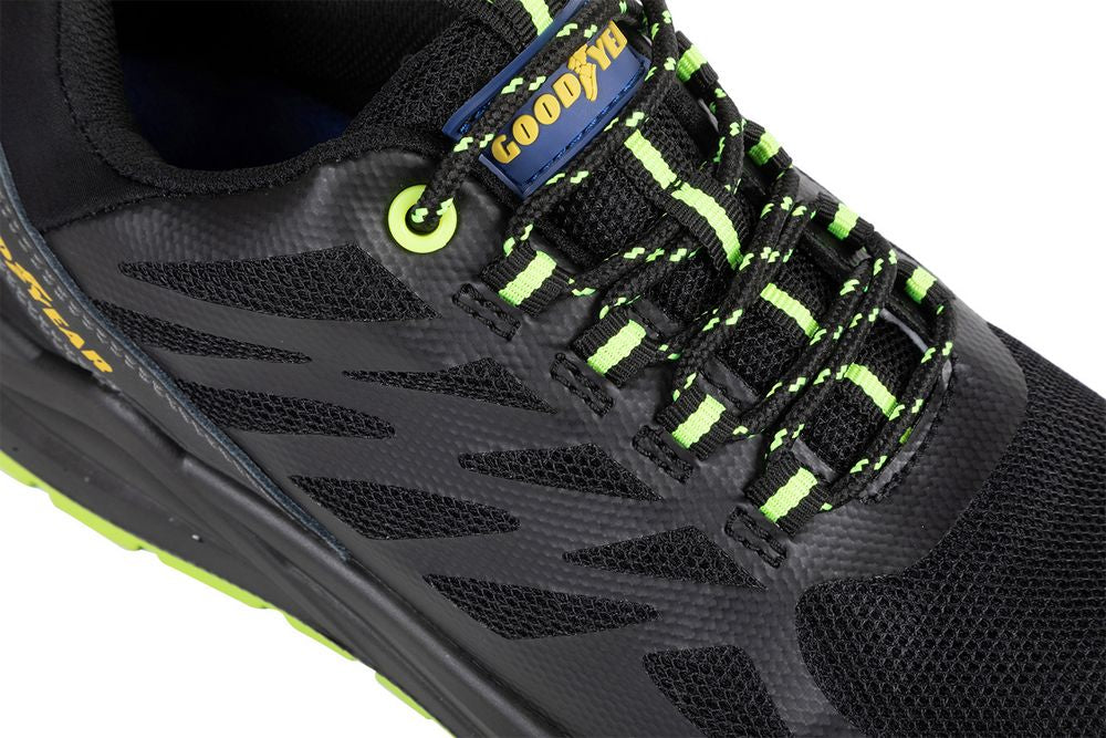 GOODYEAR Scarpe antinfortunistiche metal-free SP1 in tessuto nero e verde