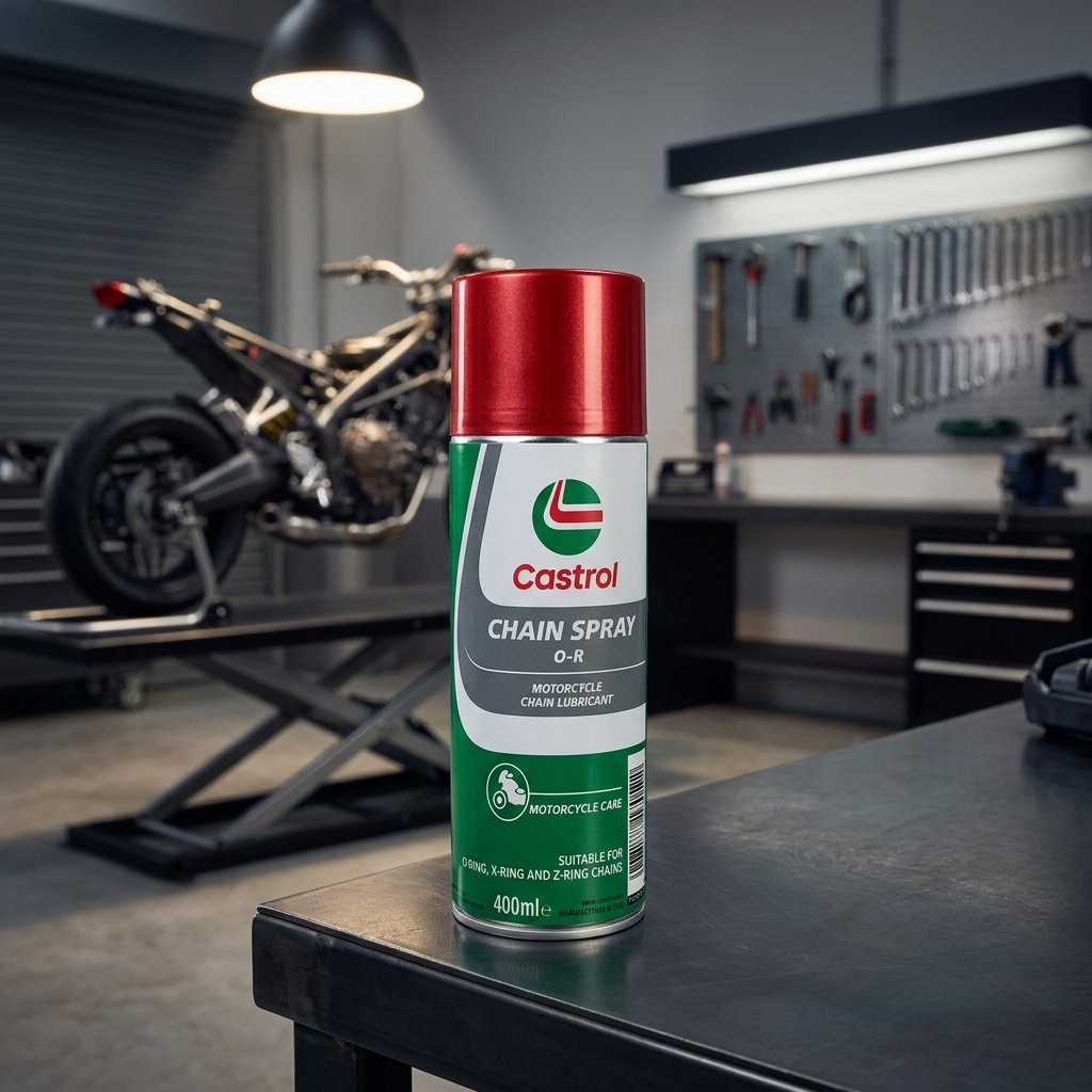 Castrol Chain Spray O-R 15W-40 400ml Sintetico Olio Motore Lubrificante Moto