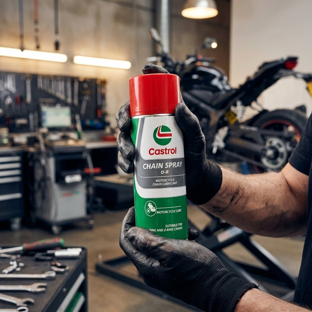 Castrol Chain Spray O-R 15W-40 400ml Sintetico Olio Motore Lubrificante Moto