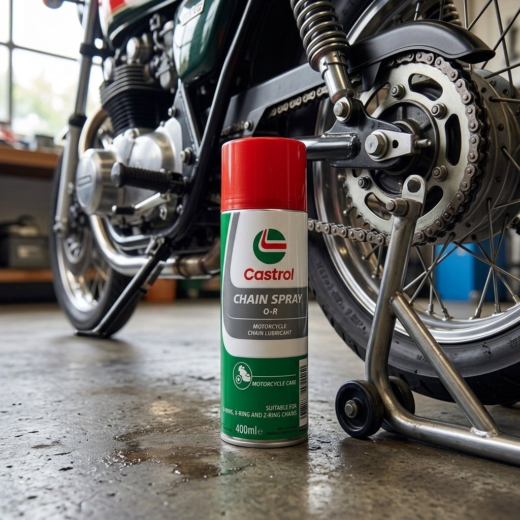Castrol Chain Spray O-R 15W-40 400ml Sintetico Olio Motore Lubrificante Moto