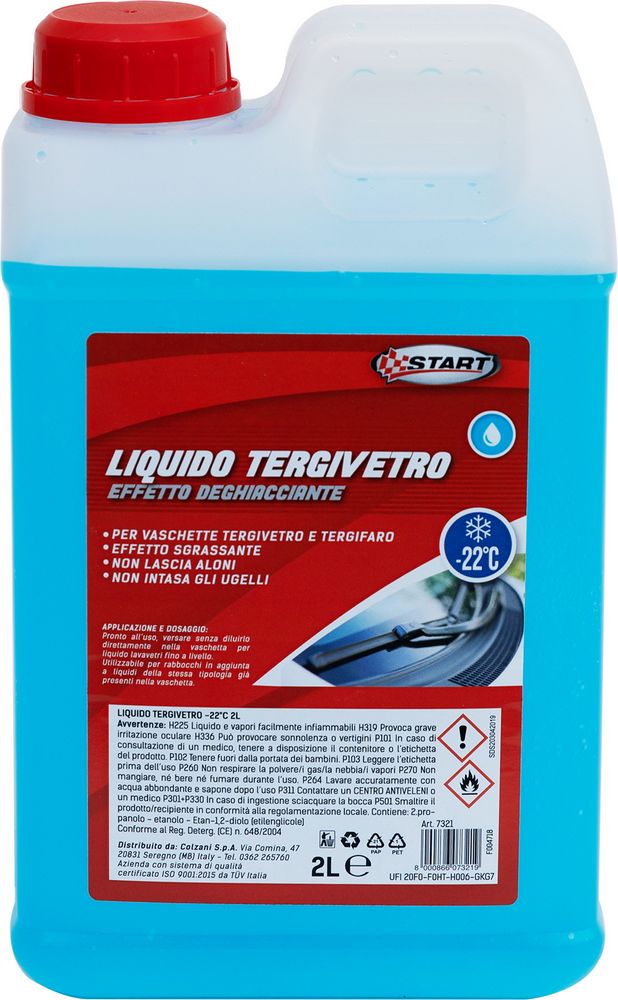 START Liquido tergivetro effetto deghiacciante -22?C 2L Accessorio Originale
