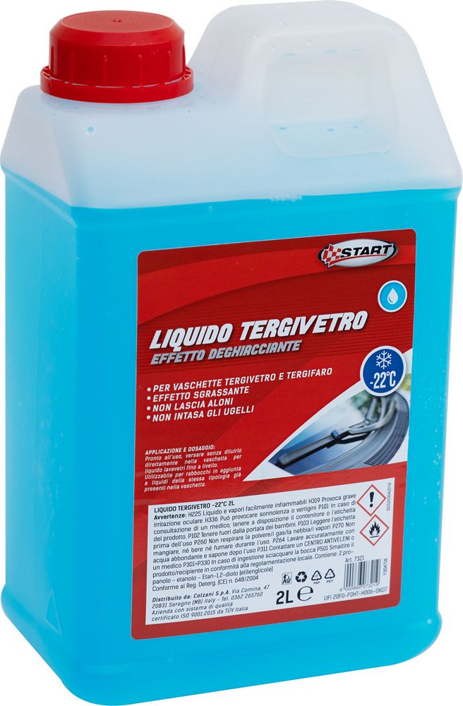Liquido tergivetro effetto deghiacciante -22C 2L