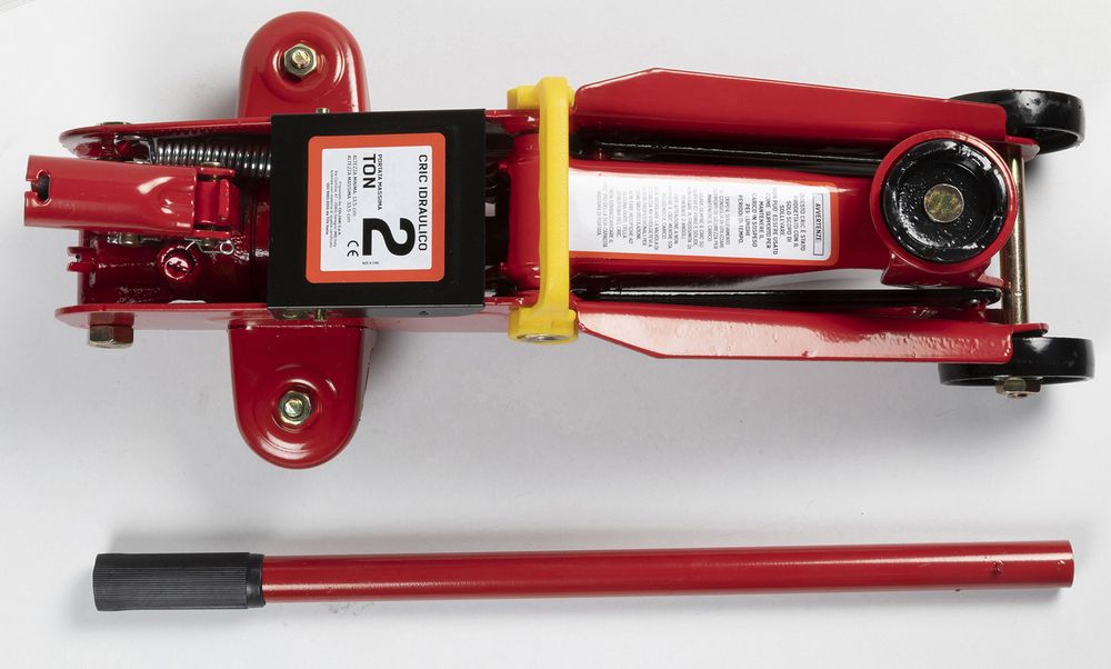 Crick a carrello 2T CE alzata da 135 mm a 330 mm con valigetta