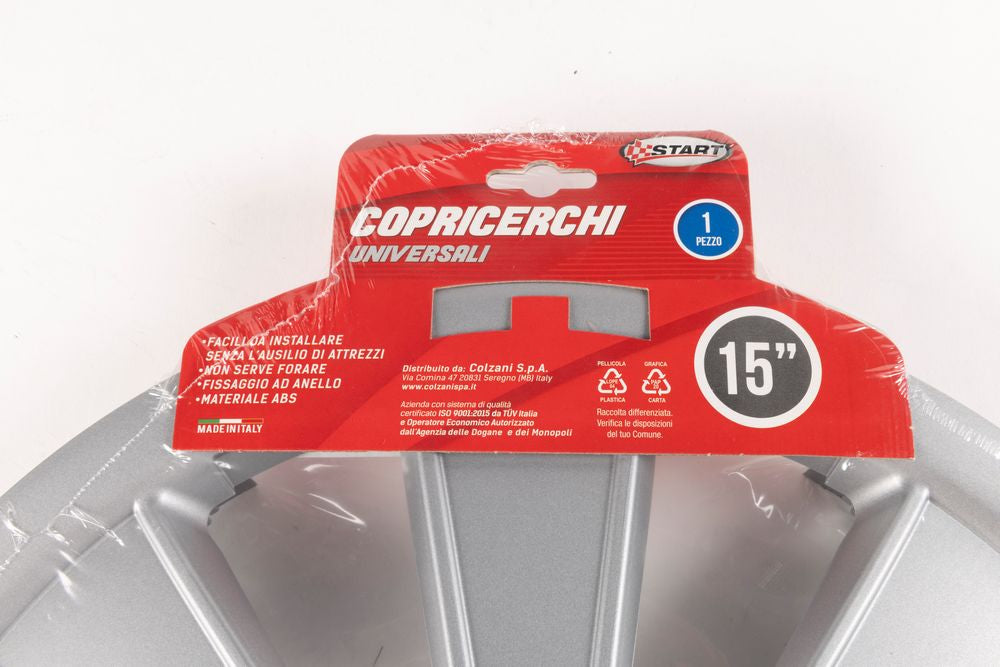START Borchie Copricerchio auto grigio singolo imola 15'' in ABS Originale