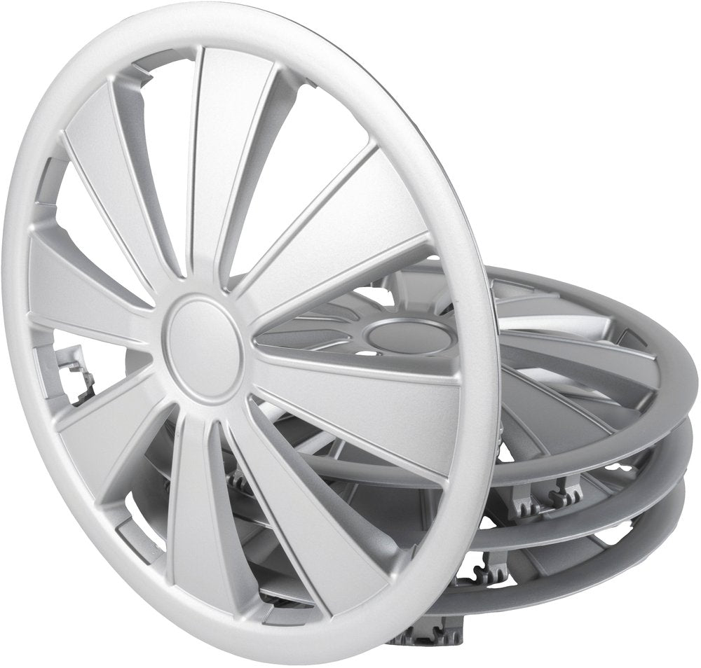 Borchie Set copricerchi auto grigio imola 15'' 4 pezzi in ABS