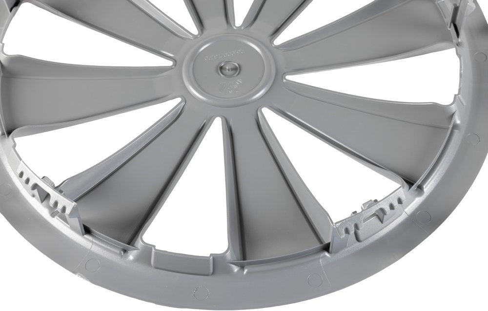 Borchie Set copricerchi auto grigio imola 15'' 4 pezzi in ABS