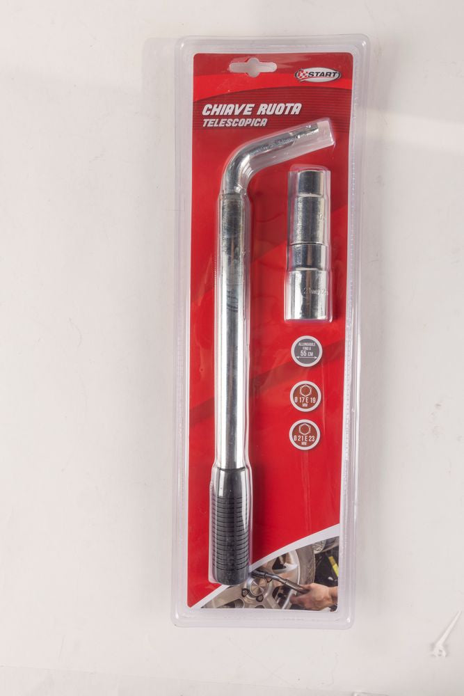 Chiave ruota telescopica 35x53 cm diametro da 17 a 19 mm