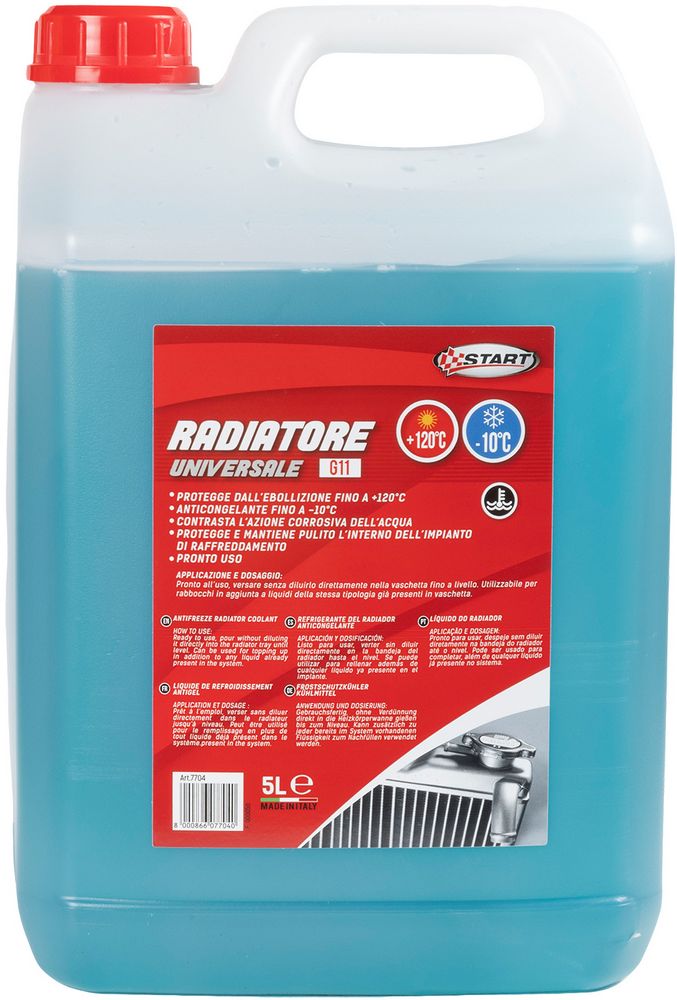 START: Antigelo radiatore -10C 5L  Per veicoli leggeri e sistemi raffreddamento standard