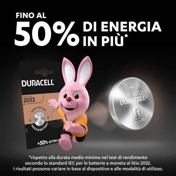 PILE DURACELL A BOTTONE 2032 BLS 2 PEZZI