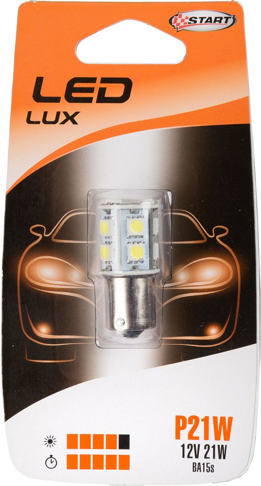 START P21W Lampadina Singola 13 Led per luci auto 12V 21W BA15s