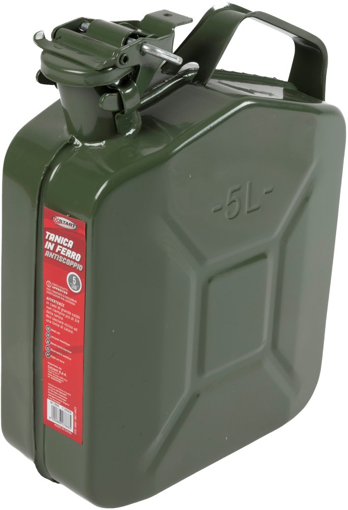 Tanica in ferro antiscoppio carburante 5L