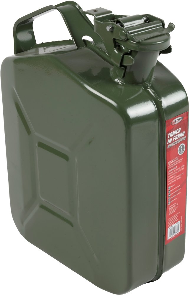 Tanica in ferro antiscoppio carburante 5L