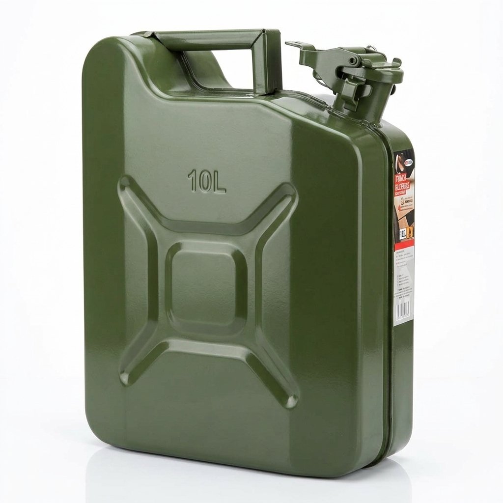 START Tanica in Ferro Antiscoppio per Carburante 10L Omologata Resistente