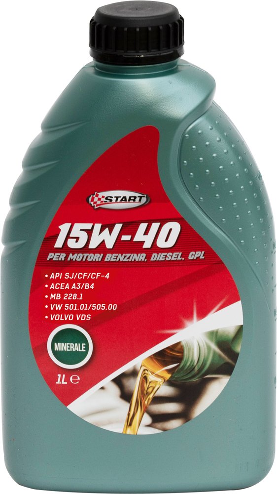 START Olio Lubrificante Motore 15w 40 Diesel Benzina e GPL One Drive Tanica 1