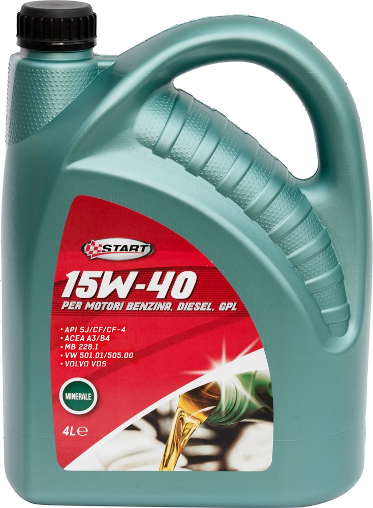 START Olio Lubrificante Motore 15w 40 Diesel Benzina e GPL One Drive Tanica 4