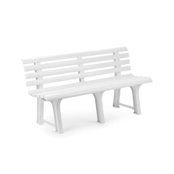 RESINA:PANCHINA ORCHIDEA BIANCA CM.145X49XH74