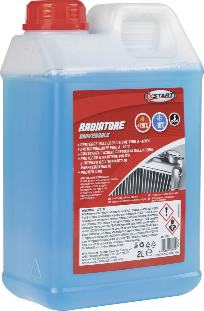 START - Liquido Radiatore Anticongelante 2L -10C +120C Pronto Uso