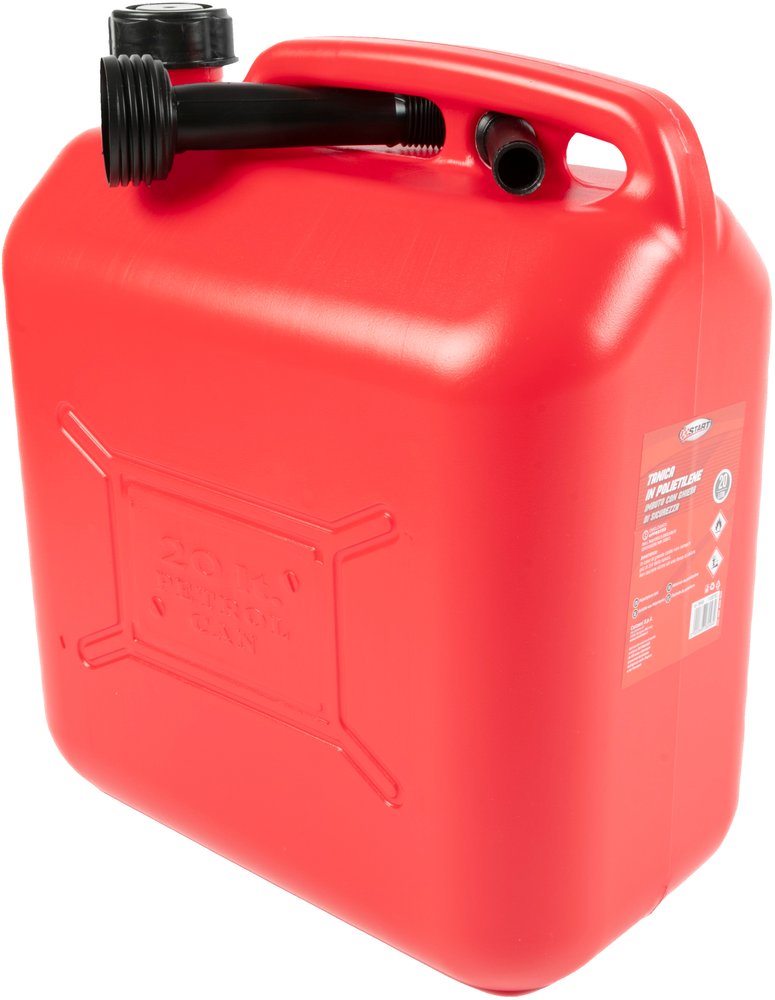 START Tanica in Plastica per Carburante 20L con Bocchettone - Omologata